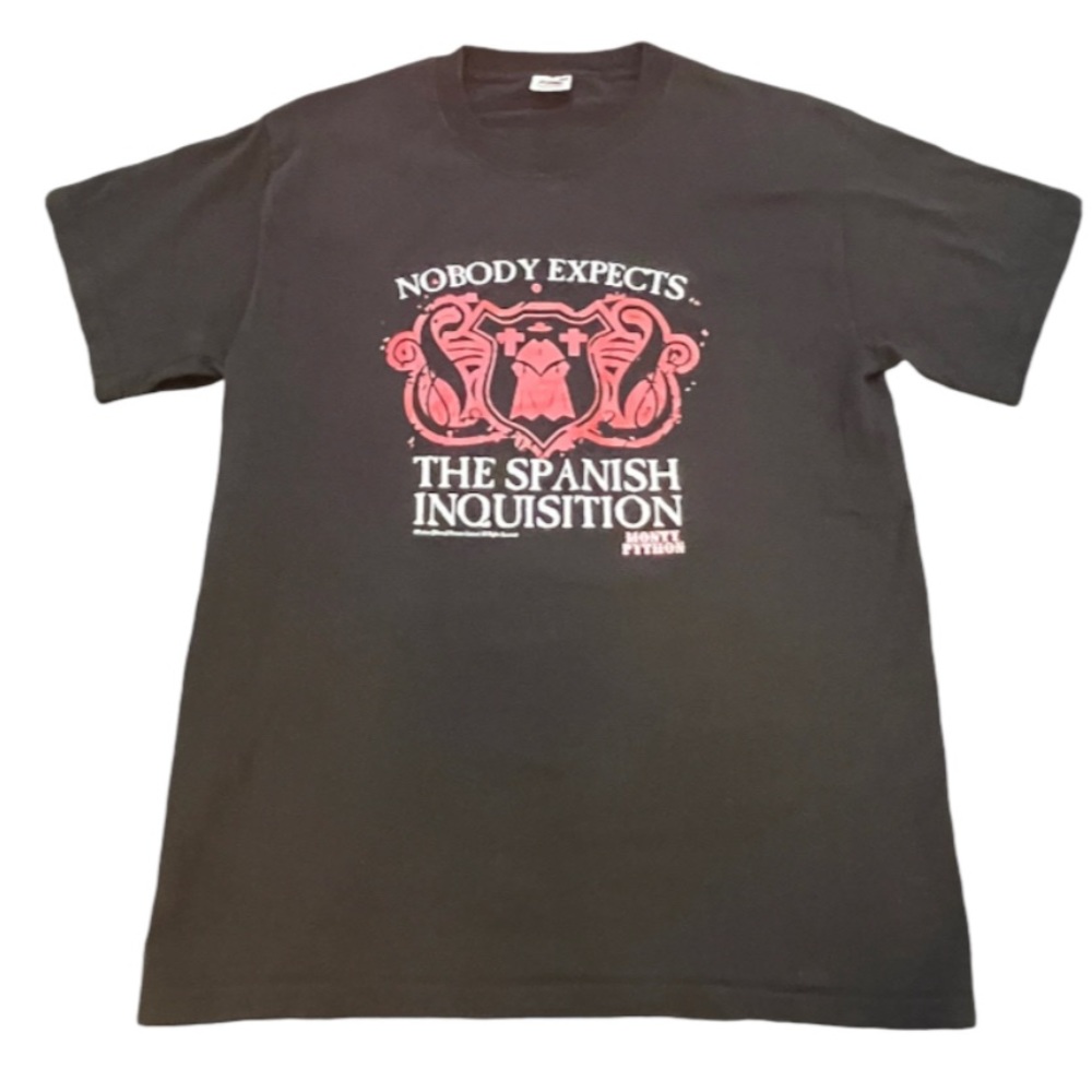 VINTAGE Monty Python T-Shirt Nobody Expects The Spanish Inquisition Medium